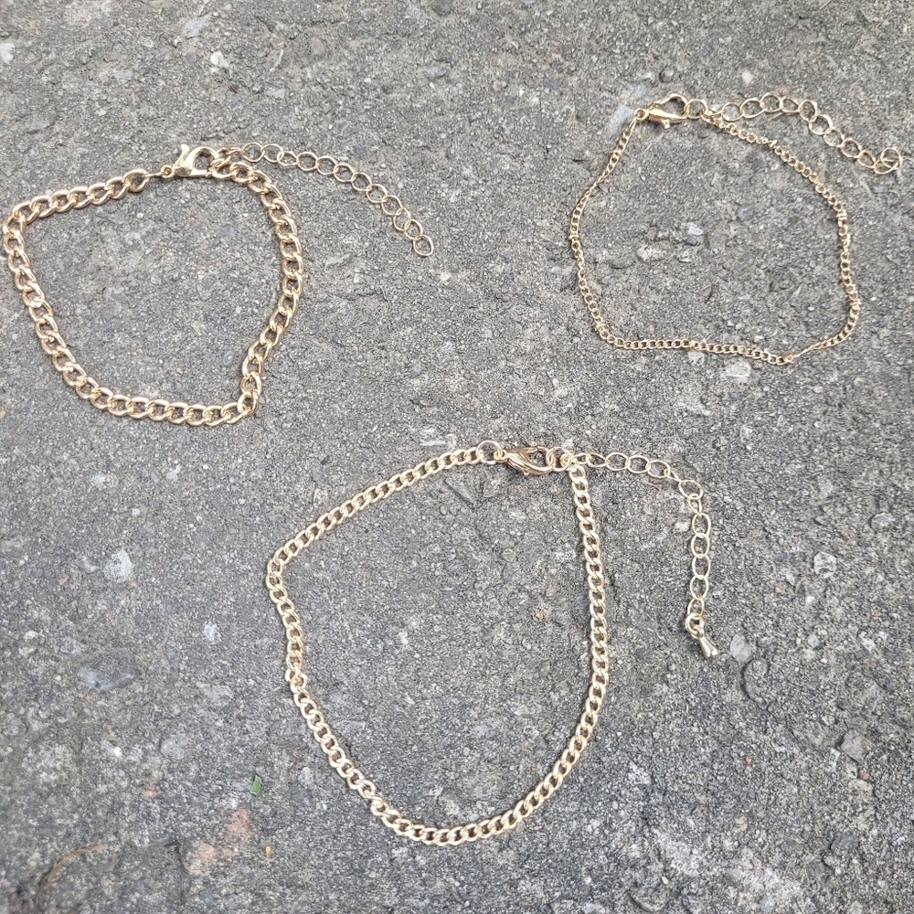 Gold Toned Bracelet Set